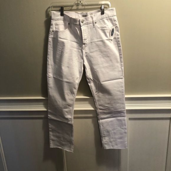 Old Navy Size 10 NWT white denim jeans - Picture 2 of 4